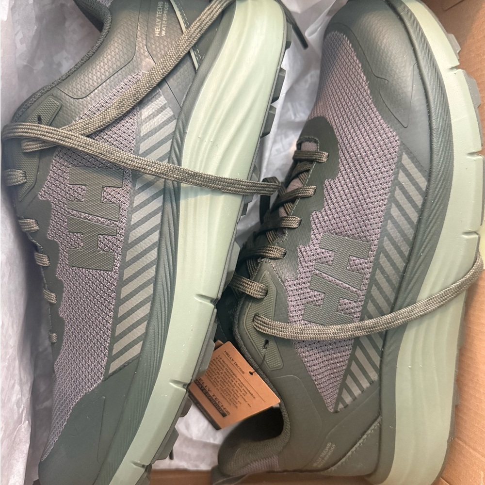 Helly Hansen Olive and Sage Trail Sneakers